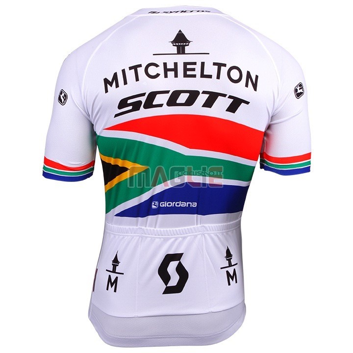 Maglia Mitchelton Scott Campione Sudafrica Manica Corta 2018